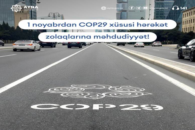 Bakıda COP29 zolaqlarına daxil olmaq qadağan edilib