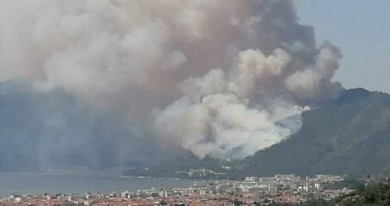 Türkiyədə güclü yanğın: 12 təyyarə, 12 helikopter havalandı