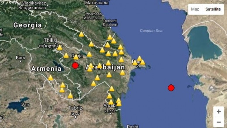 Xəzərdə zəlzələ oldu